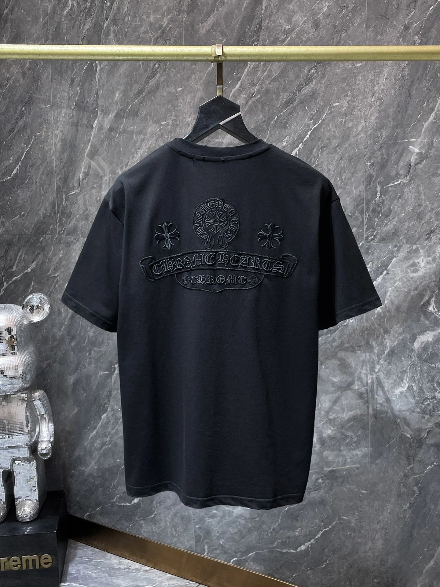 Chrome Hearts Embroidered Circle Logo White T-Shirt - 7