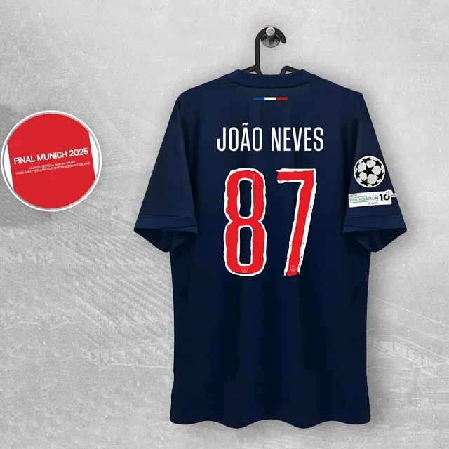 FC Barcelona Football Jerseys Player-name and number print with UEFA Champions League patches product detail image 1