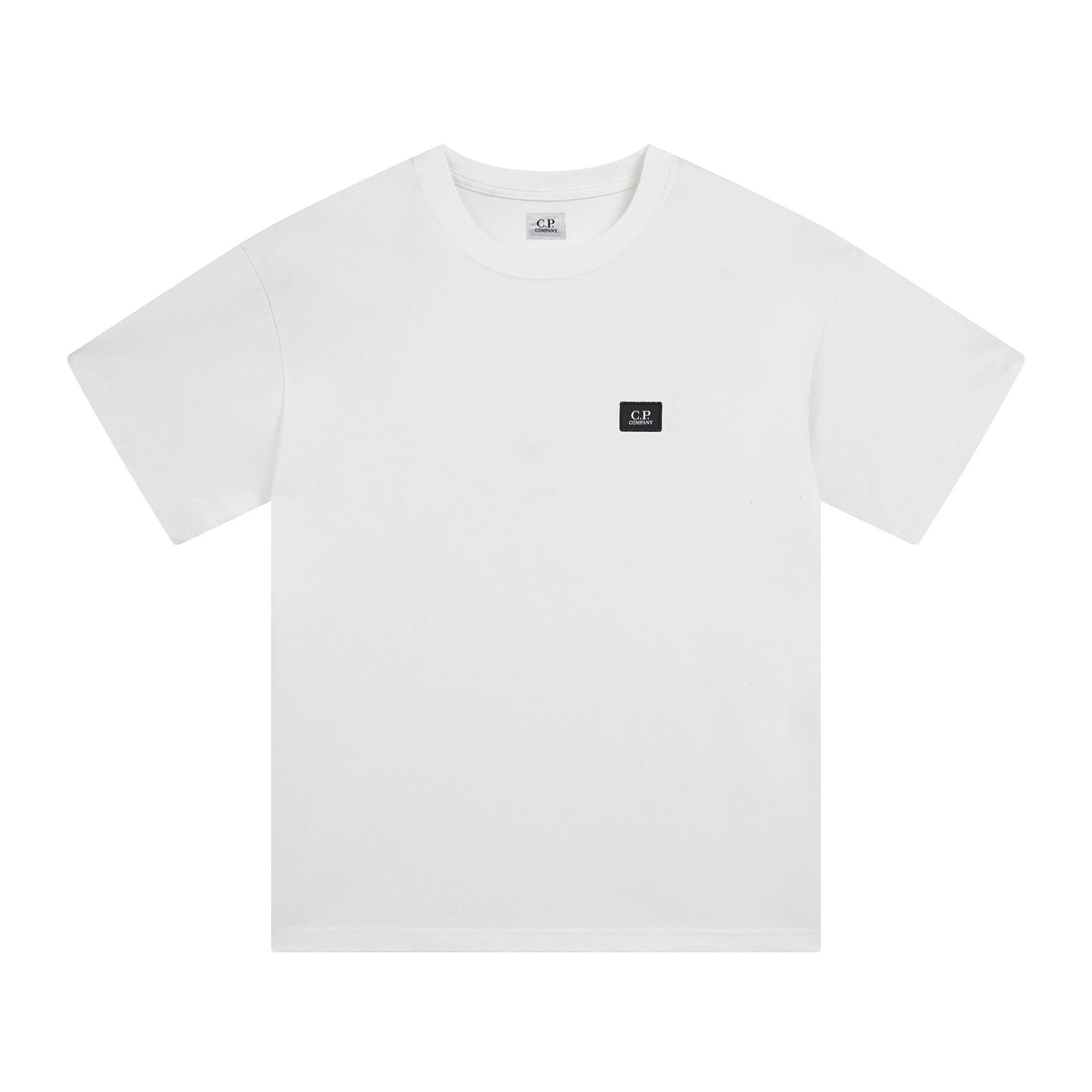 C.P. Company T-Shirts Logo Print Crewneck Short-Sleeve T-Shirt — 220 white