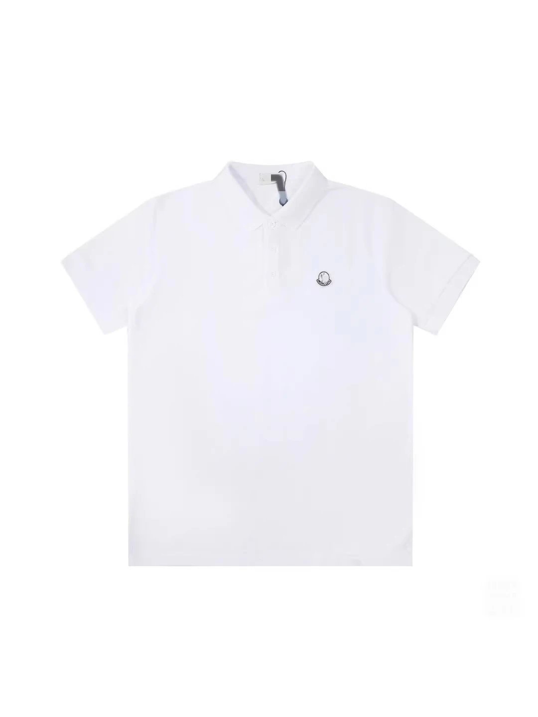 Moncler Logo Polo White Polo Tops Polo - 9