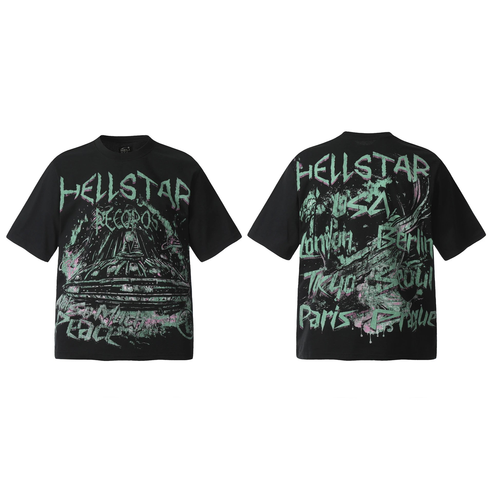 Hellstar Hellstar Graphic Print Oversized T-Shirt White - 14