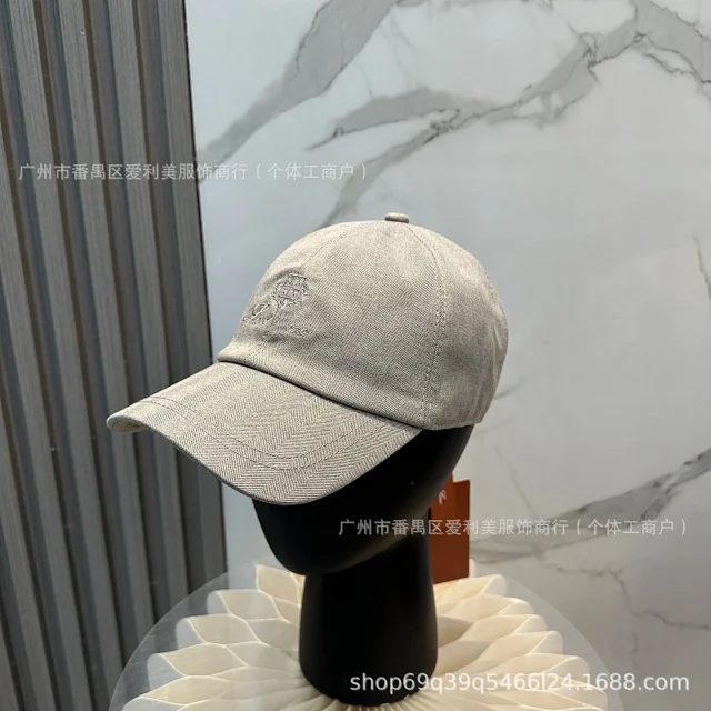 Unbranded Hats Embroidered Crown Herringbone Baseball Cap product detail image 5