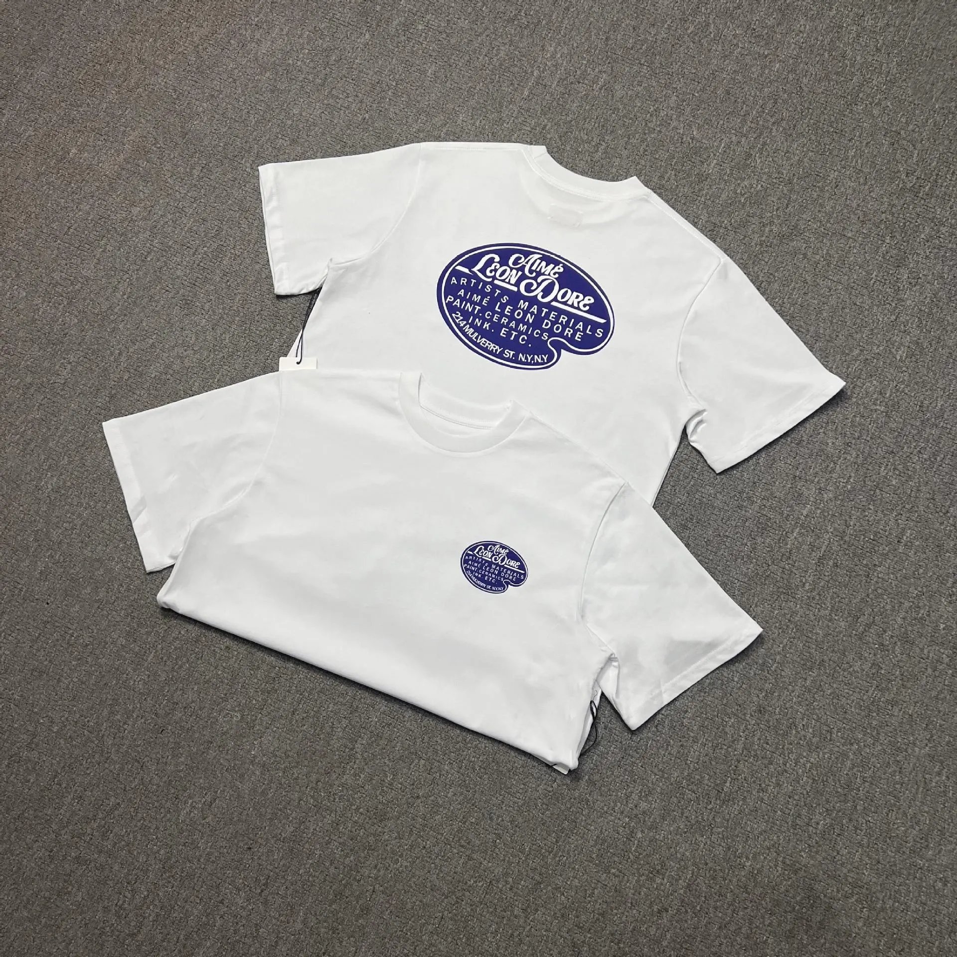 Aimé Leon Dore Apple Logo T-Shirt Black and White - 23