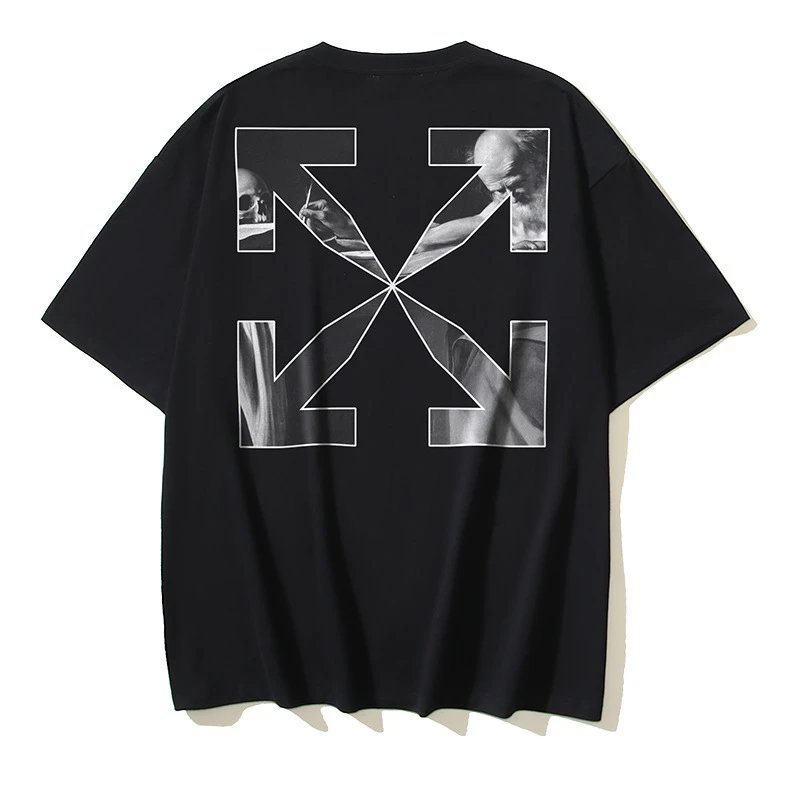 Off-White Arrow Outline Graphic T-Shirt Black - 7