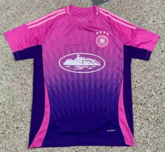 Design Germany National Team 2024 Away Goalkeeper Jersey Pink Purple Gradient Jersey - 1