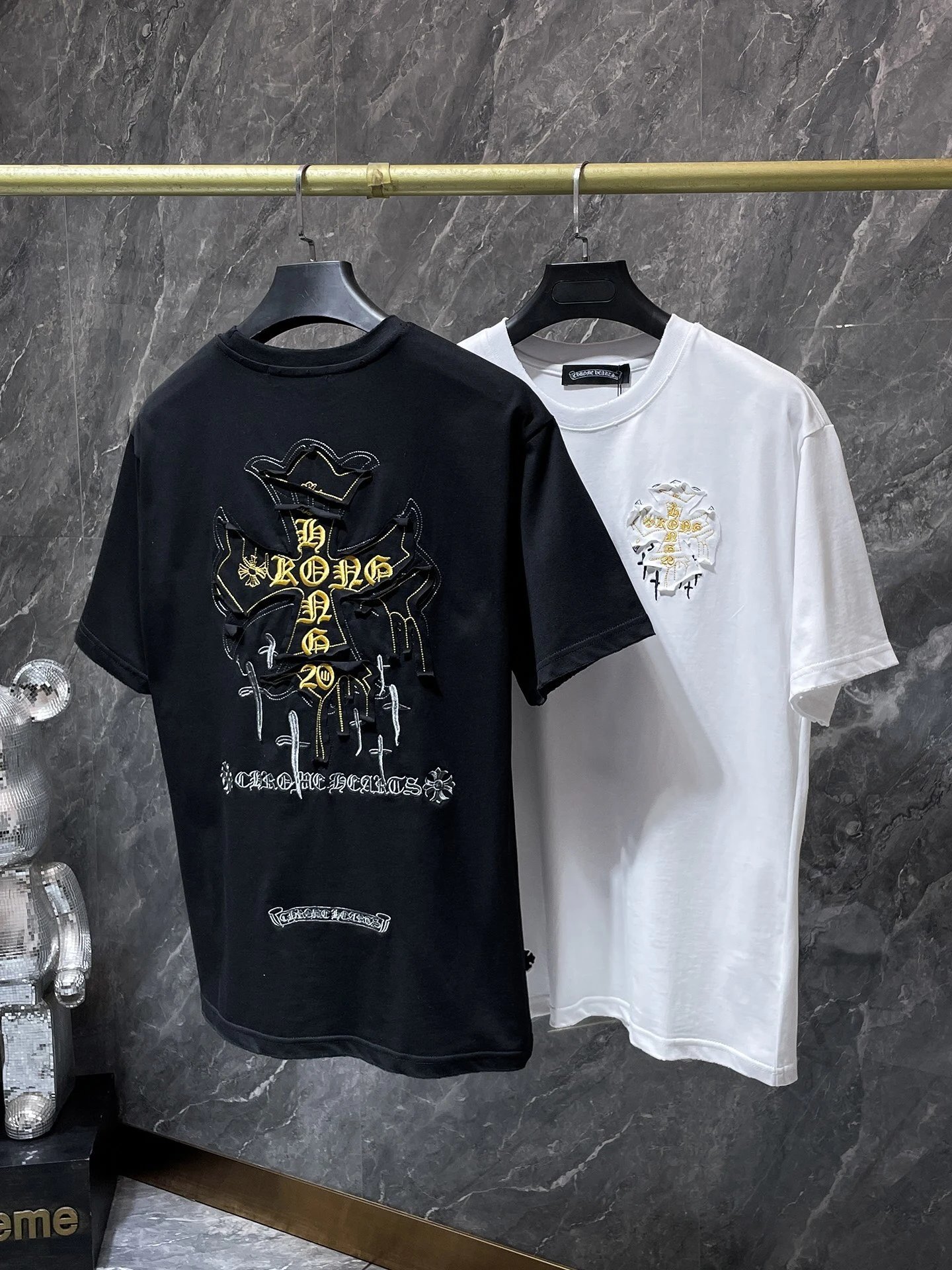 Chrome Hearts Embroidered Circle Logo White T-Shirt - 13