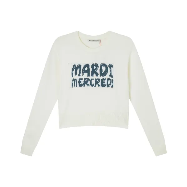 Mardi Mercredi Logo Knit Sweater Lilac - 4