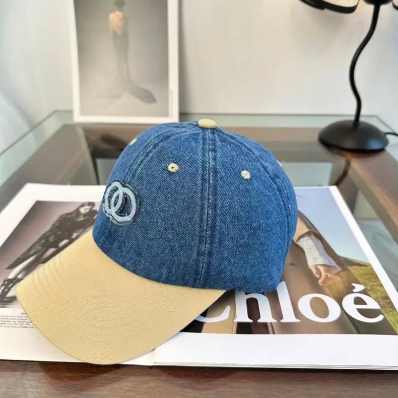 Chanel Denim Baseball Cap Black and Gray - 11