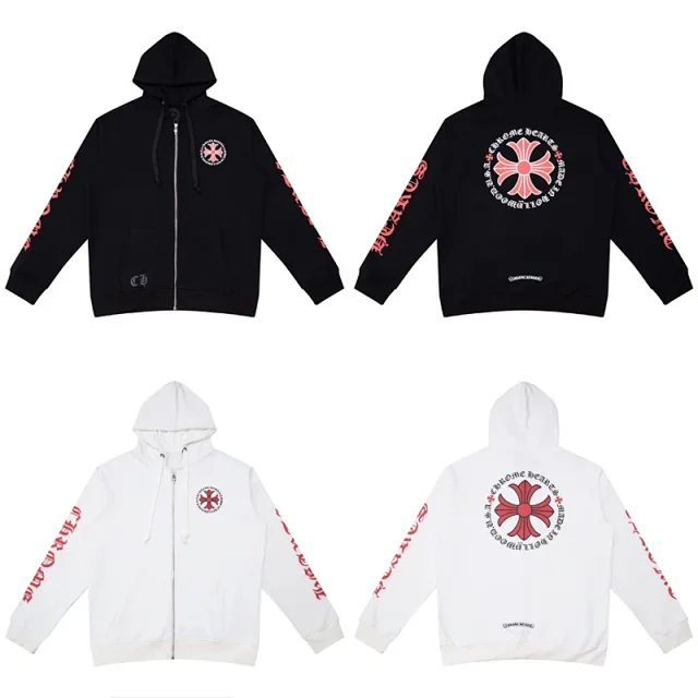 Chrome Hearts Hoodies & Sweatshirts Graphic Full-Zip Hooded Sweatshirt product detail image 7