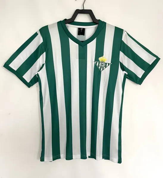 Design Real Betis Green and White Striped Home Jersey - 1