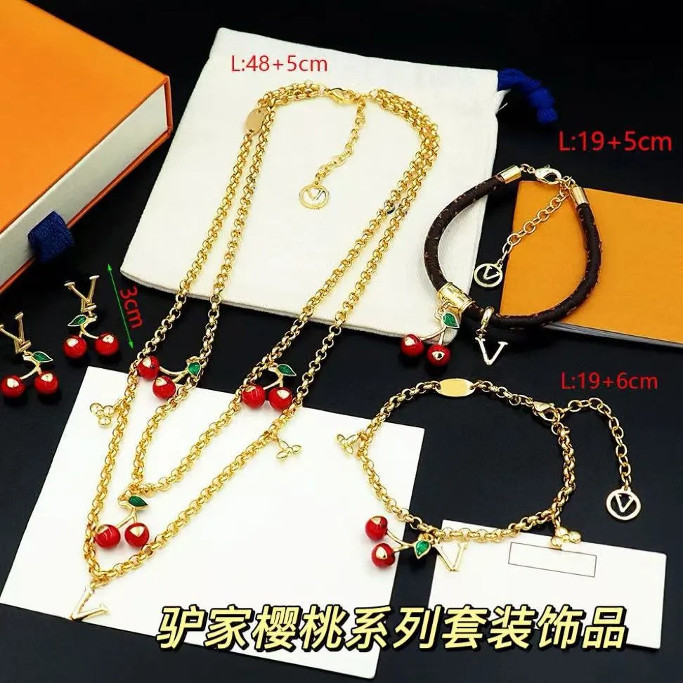 Valentino VLogo Cherry Charm Gold-Tone Bracelet Jewelry - 3