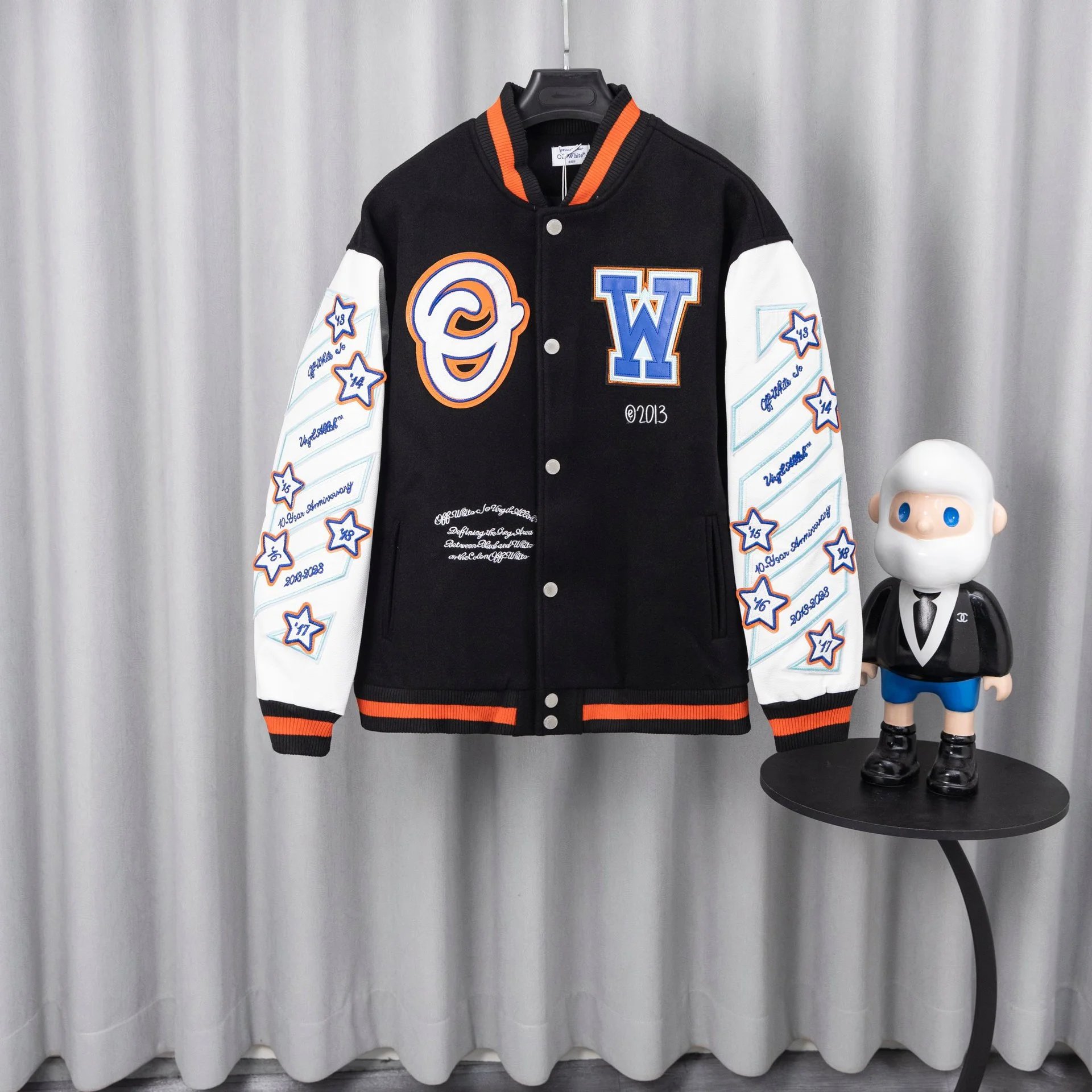 Off-White x Pitbull Varsity Jacket Red Outerwear - 39