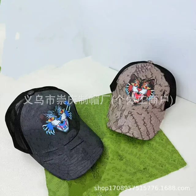 Gucci Hats Mesh Baseball Cap with Animal Embroidery product detail image 11