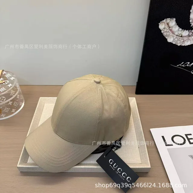 Gucci Hats Plain cotton baseball cap product detail image 8