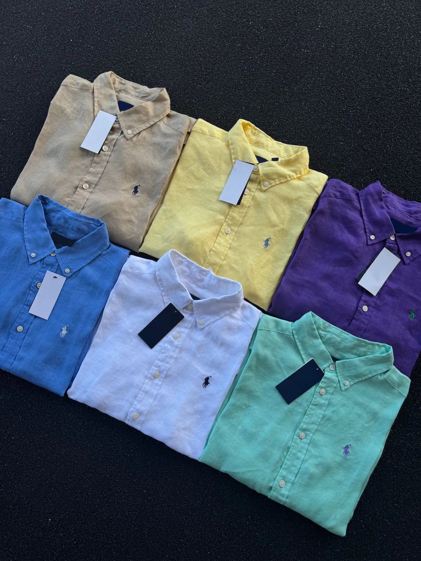 Polo Ralph Lauren Linen Button-Down Shirt Beige - 4