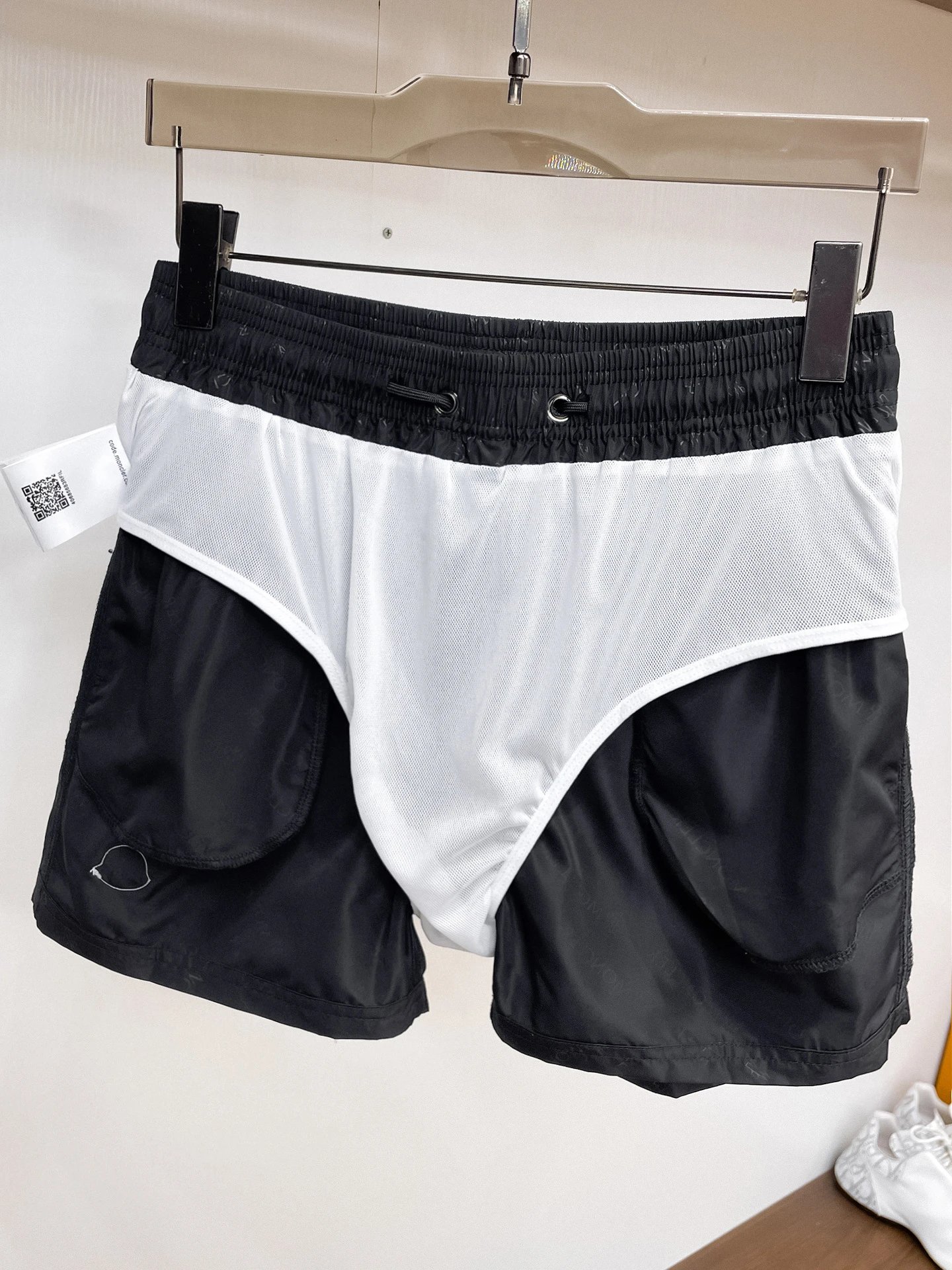 Moncler Logo-Print Swim Shorts Black - 19