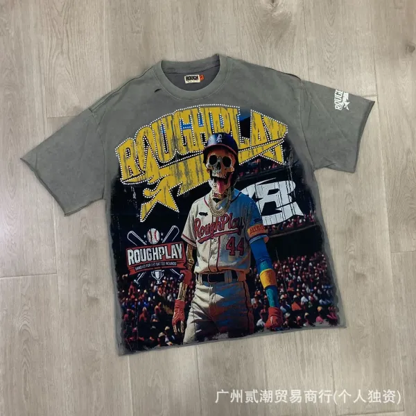 Design Roughplay Stay Young Wild And Free Graphic T-Shirt Off-White T-Shirts - 4