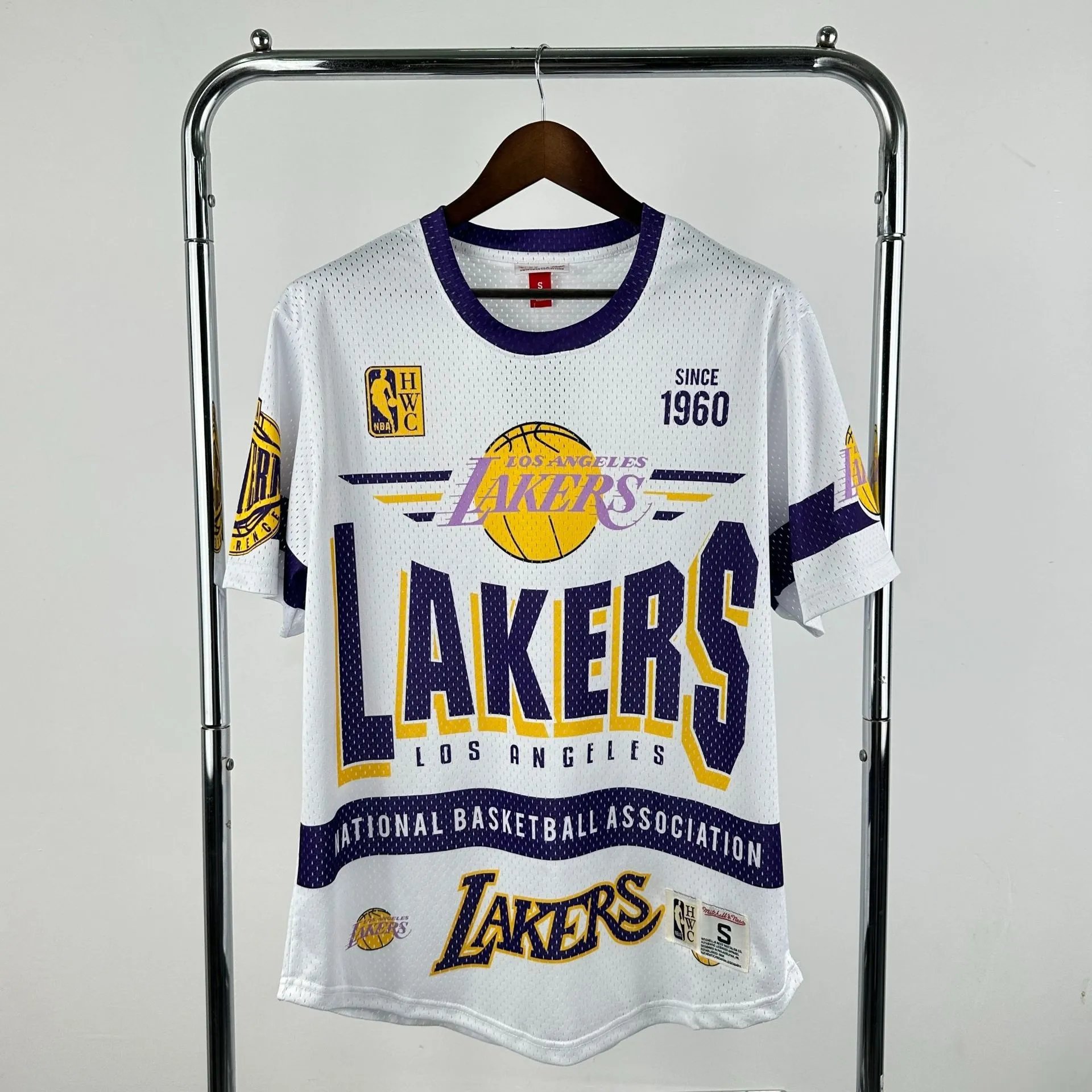 Mitchell & Ness Houston Rockets Throwback Mesh Jersey White - 8