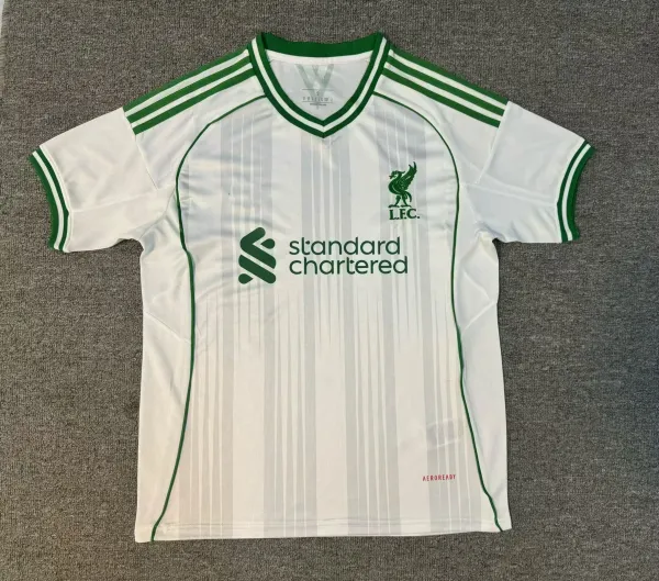Liverpool FC 2023-24 Away Jersey White / Green - 1