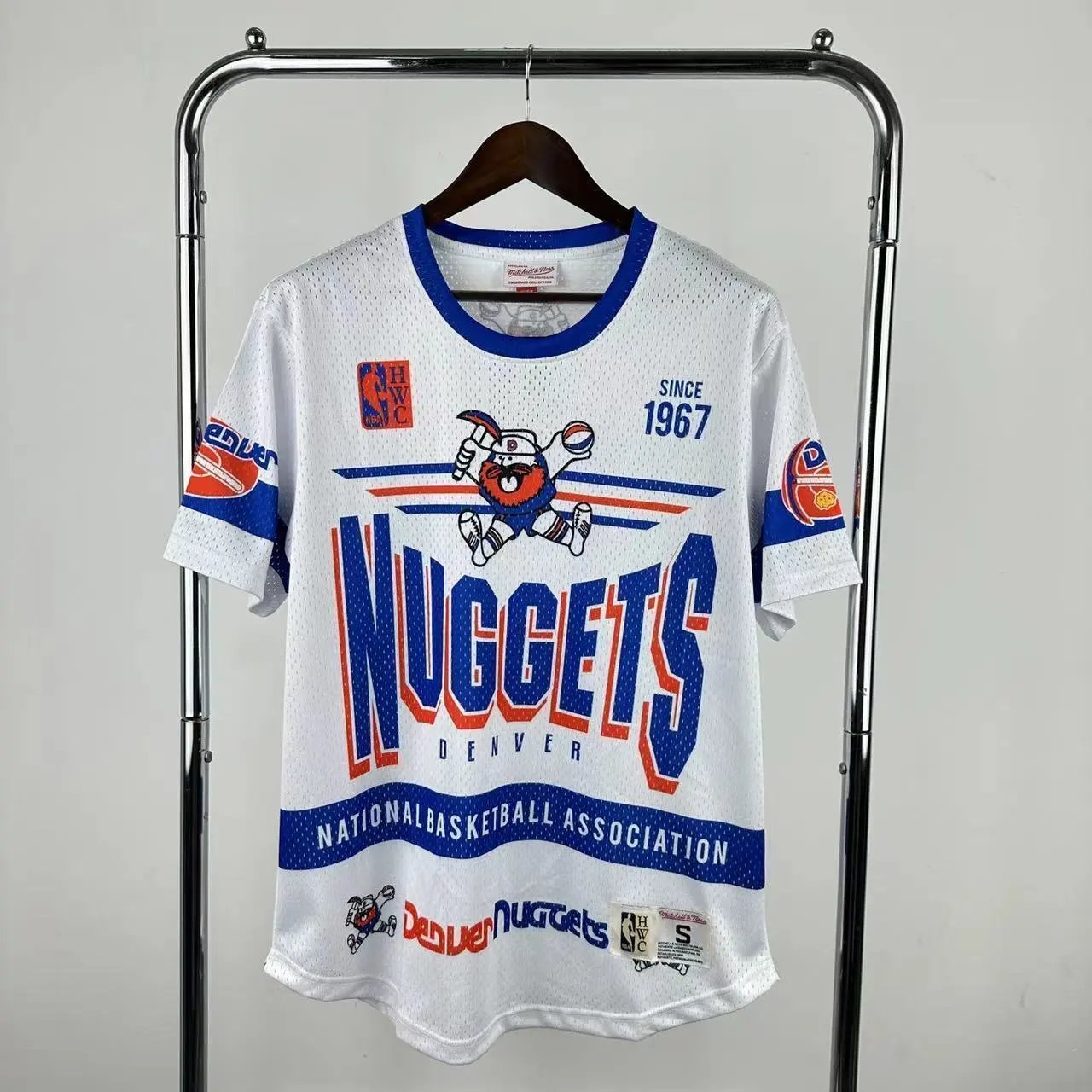 Mitchell & Ness Houston Rockets Throwback Mesh Jersey White - 12