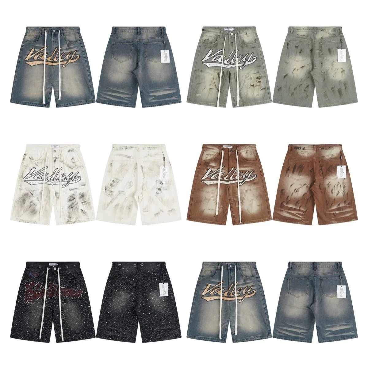 Design Valley Denim Shorts Blue Wash Shorts - 2