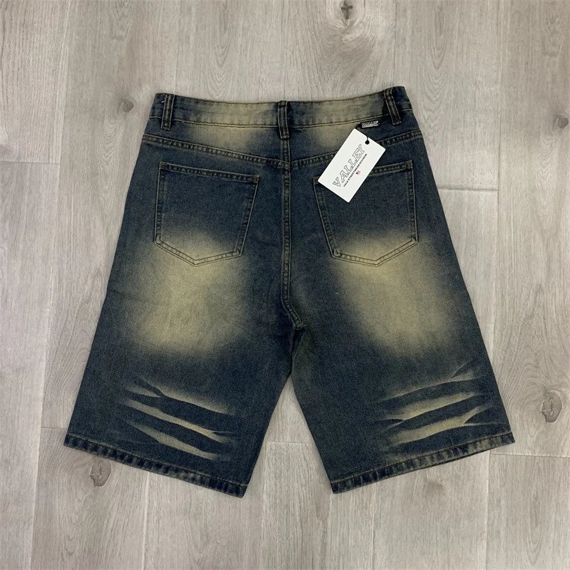 Design Valley Denim Shorts Blue Wash Shorts - 5