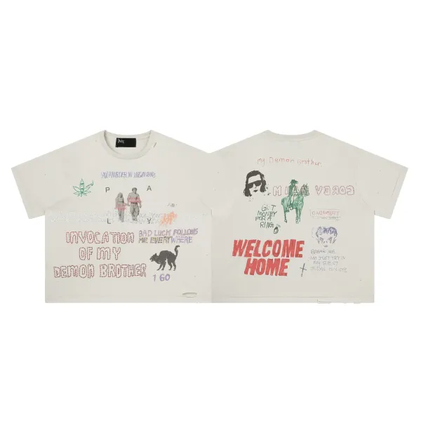Polo Ralph Lauren 'Invocation of My Demon Brother' Distressed Graphic T-Shirt - 1