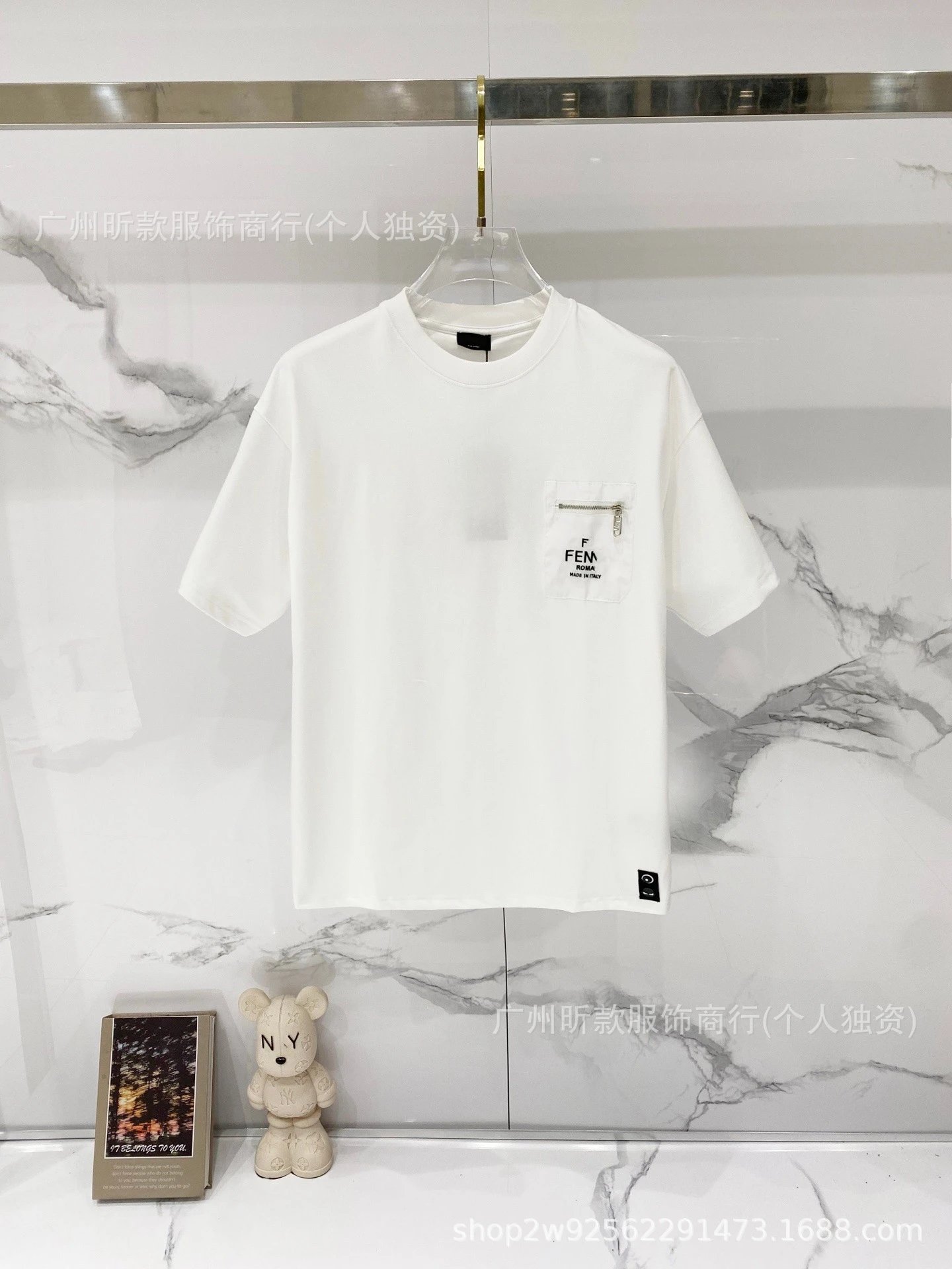 Fendi Monster Eyes Logo Black T-Shirt - 19