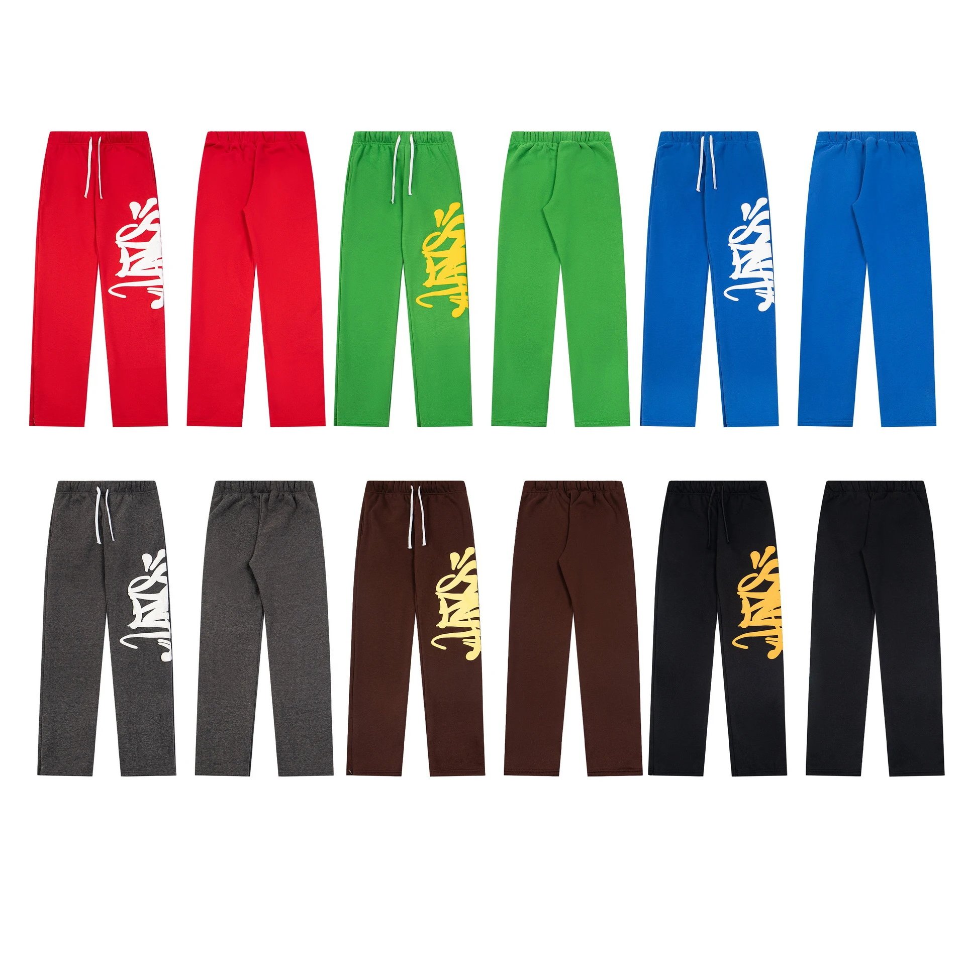 Design Graffiti Logo Blue Sweatpants - 9