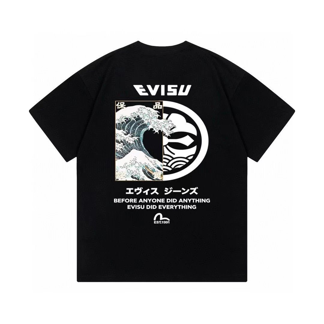Evisu Daruma Graphic Print Red T-Shirt - 14
