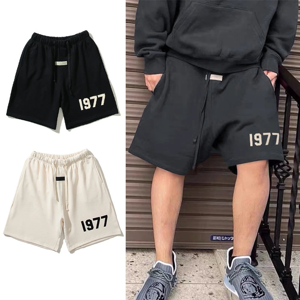 Fear of God Essentials 1977 Black Sweat Shorts - 14