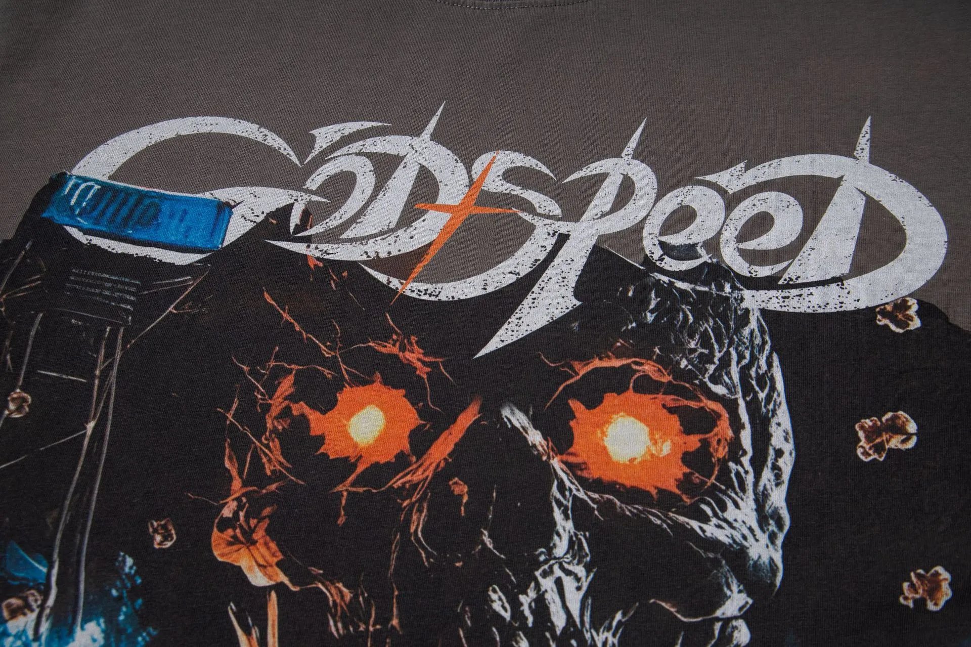 Godspeed Out of Many, One Horse Racing Graphic T-Shirt Black - 21