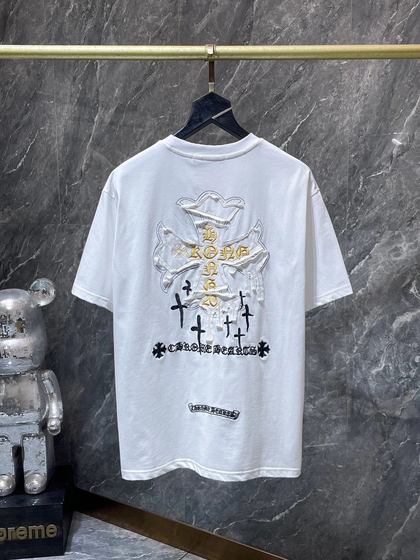Chrome Hearts Embroidered Circle Logo White T-Shirt - 15