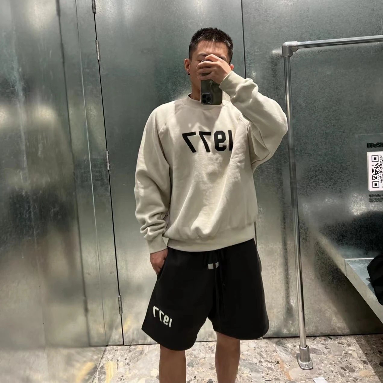 Fear of God Essentials 1977 Black Sweat Shorts - 19