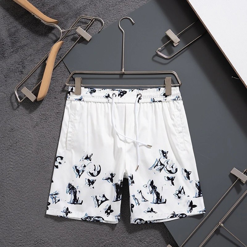 Louis Vuitton Monogram Multicolor Print Swim Shorts Black - 27