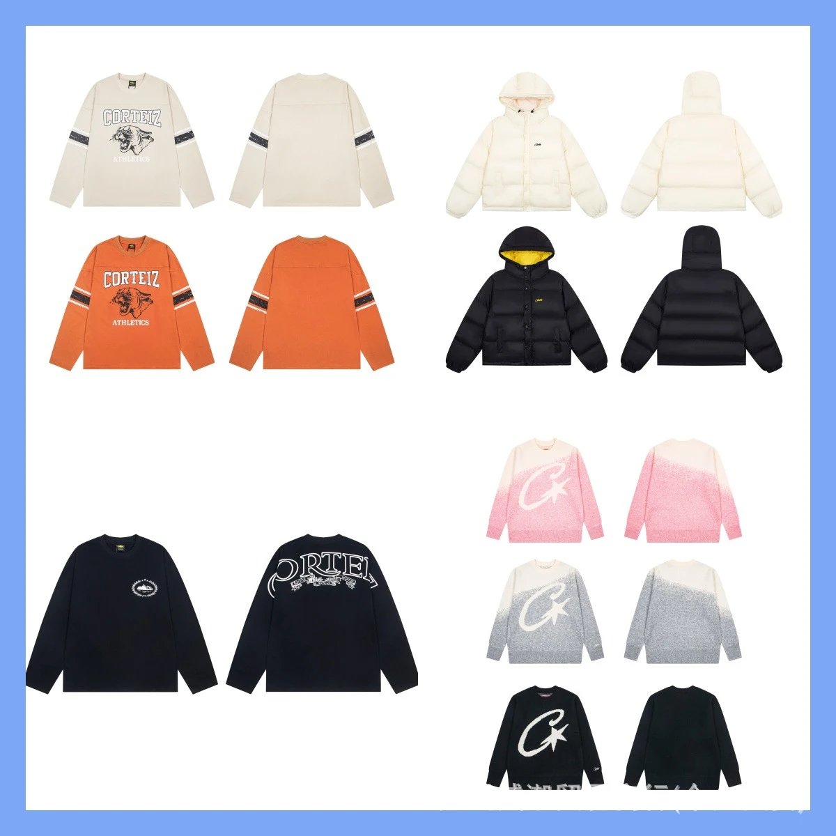 Corteiz Gradient Pink Star Sweater - 3