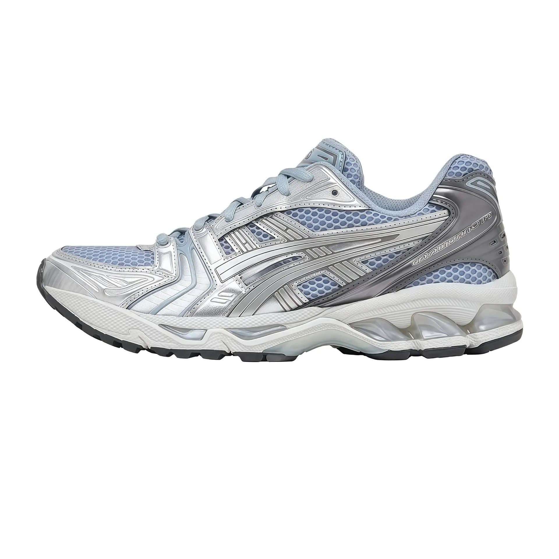 Asics Gel-Kayano 14 Beige Silver Blue Running Shoes - 14