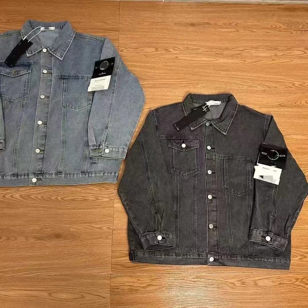 Stone Island Denim Jacket Light Gray Wash Denim-Jacket - 3