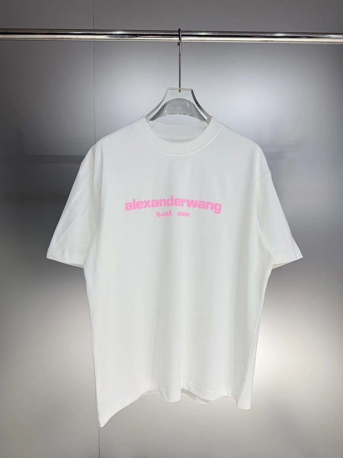Alexander Wang Wang Logo Embroidered Black T-Shirt - 12