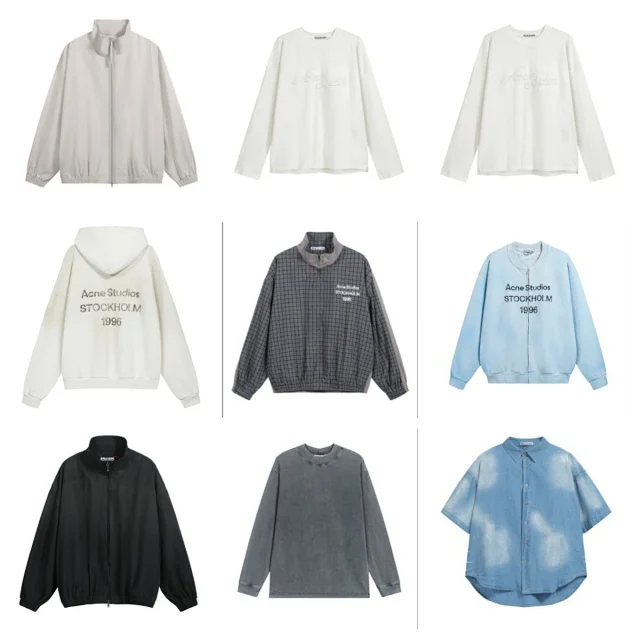 Acne Studios Hoodies & Sweatshirts Logo-print zip and crewneck product detail image 1