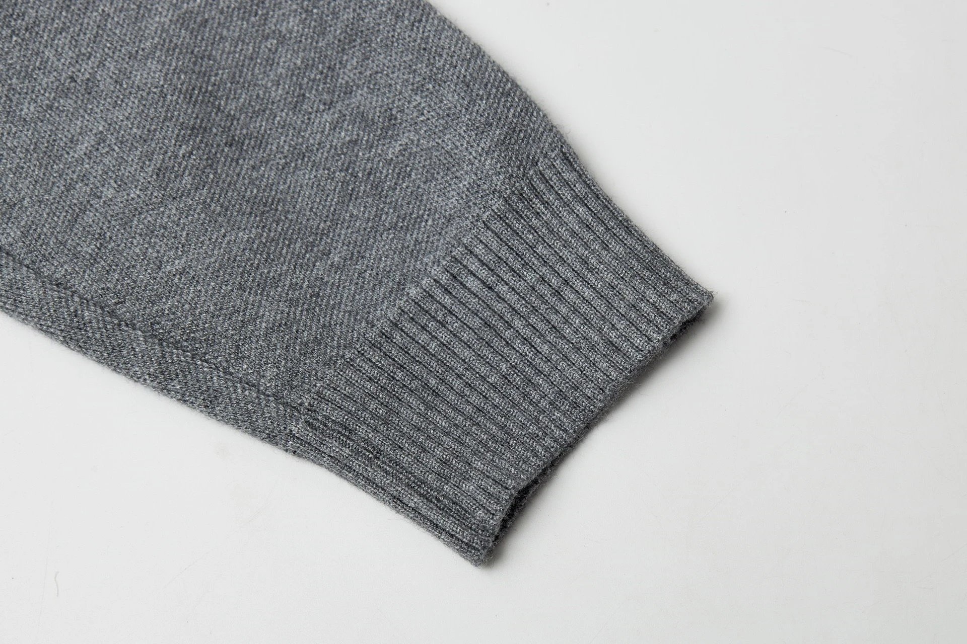 Versace Medusa Greek Key Knit Sweater Gray - 5