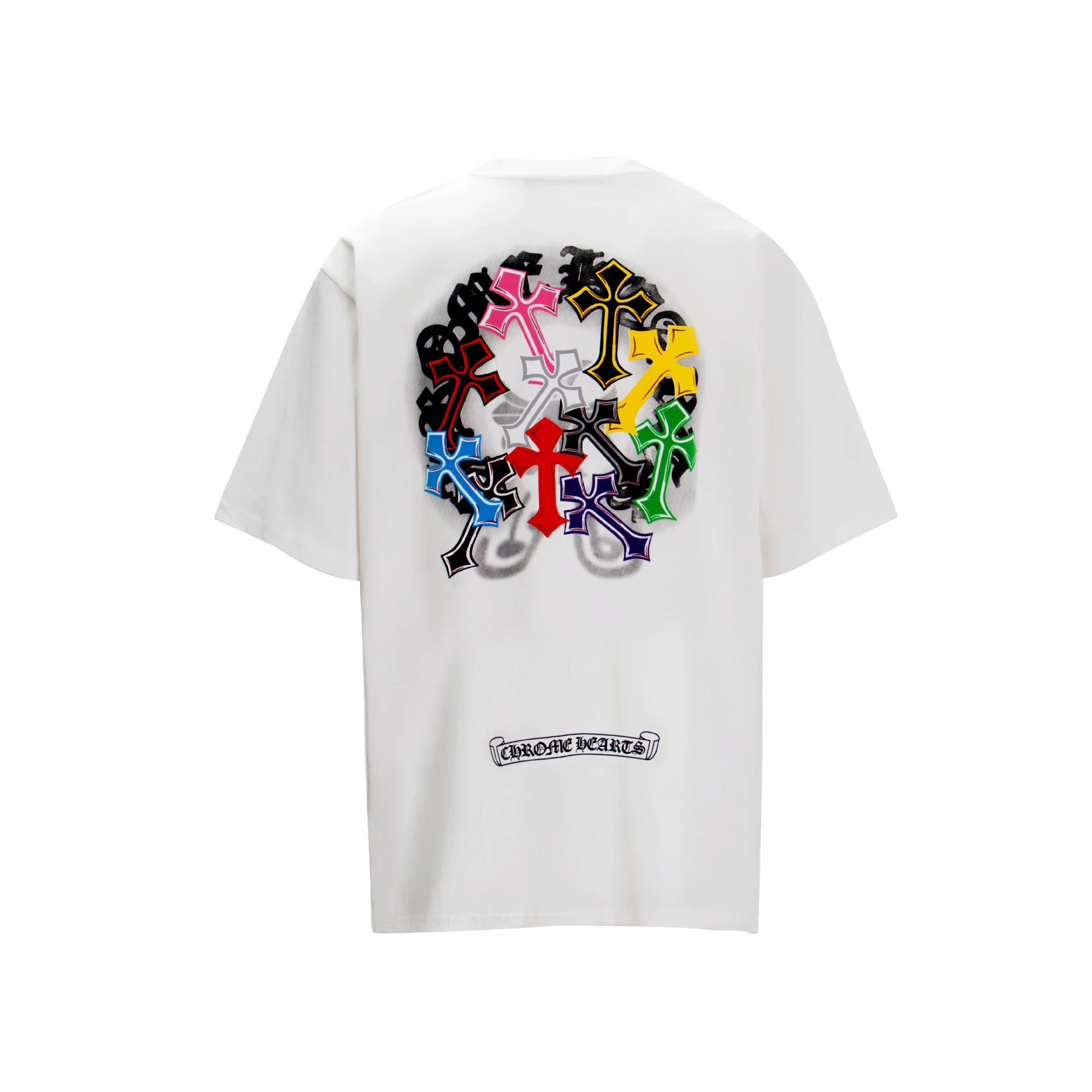 Chrome Hearts Logo Embroidered Black T-Shirt - 27