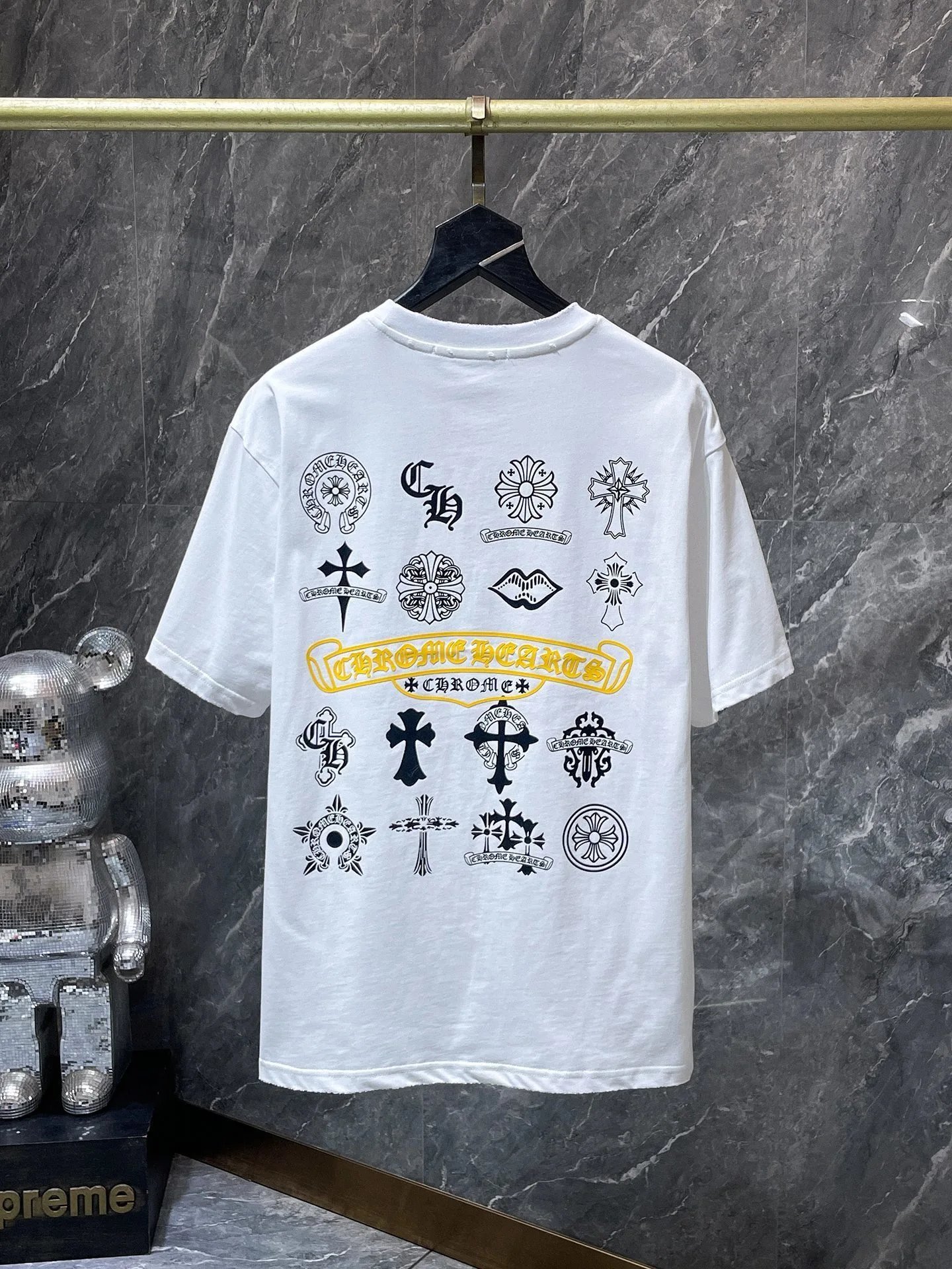 Chrome Hearts Embroidered Circle Logo White T-Shirt - 27