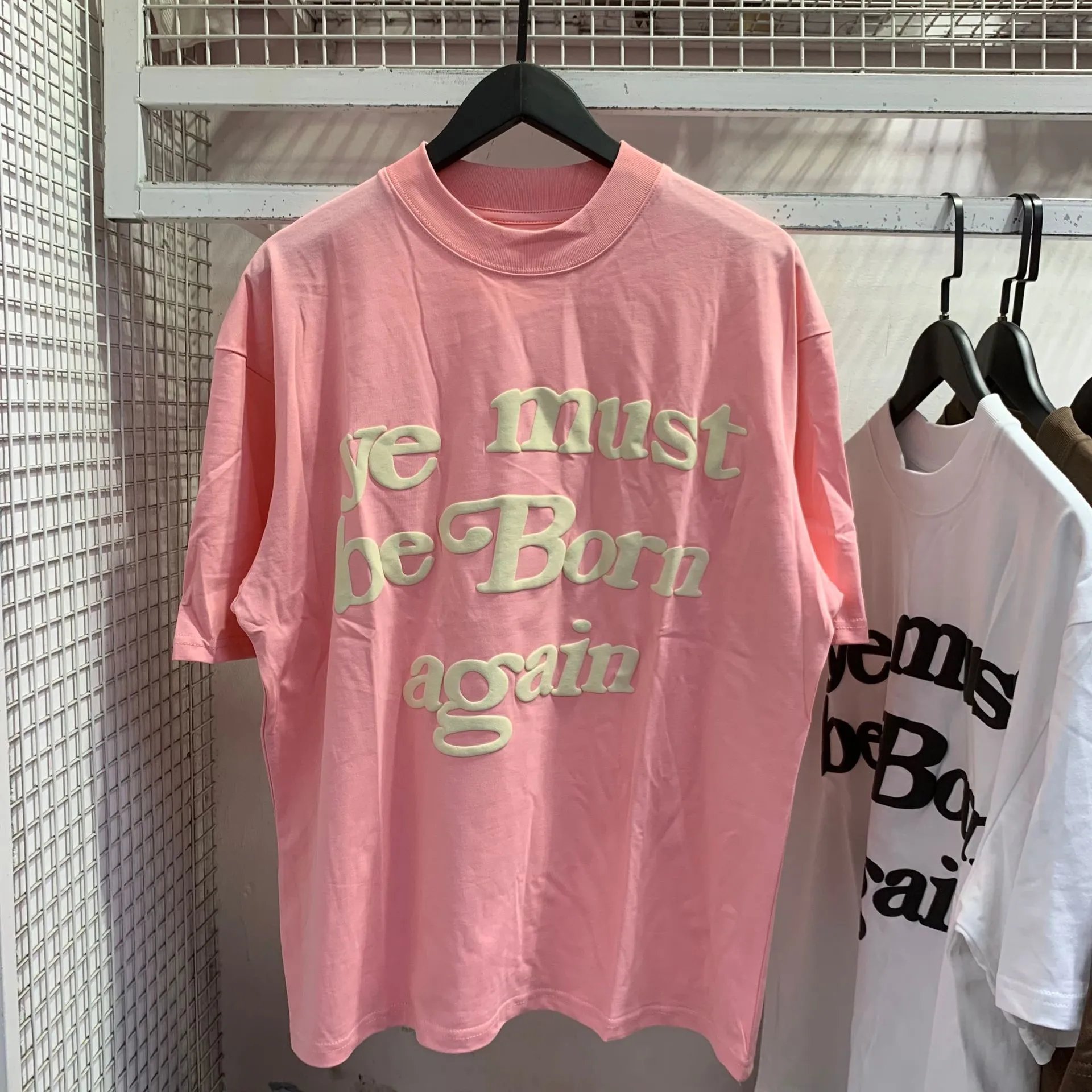 Fear of God Essentials Ye Must Be Born Again T-Shirt Olive Green - 10