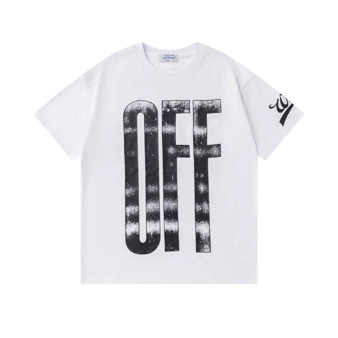 Off-White Floral Logo T-Shirt Black - 17