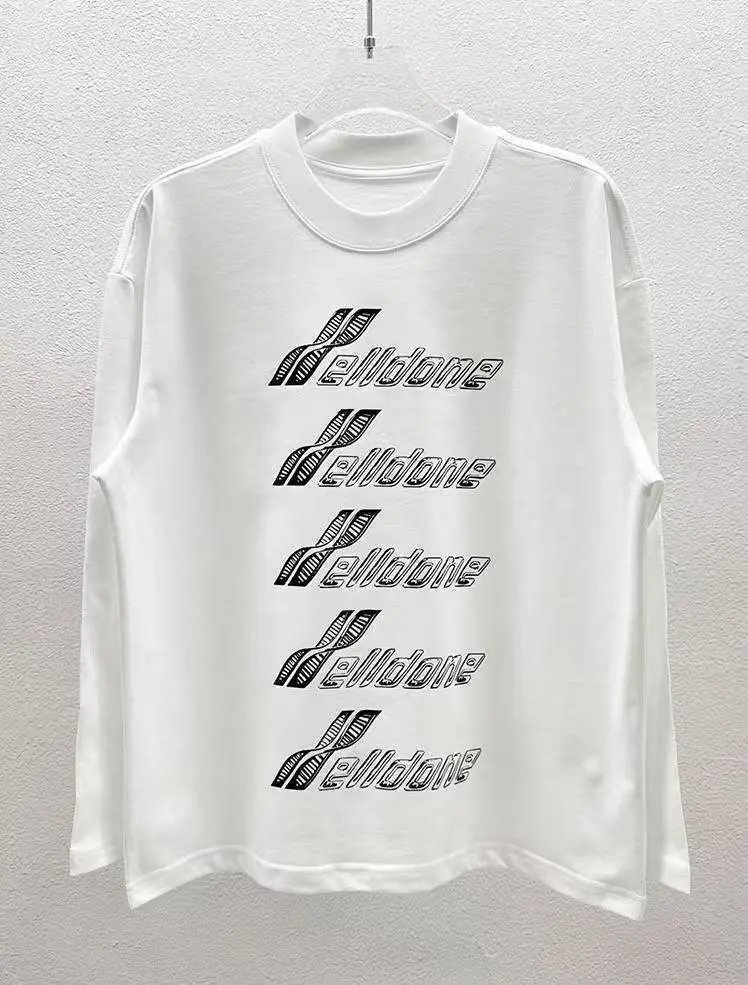 Alexander Wang Logo Long Sleeve T-Shirt Black - 8