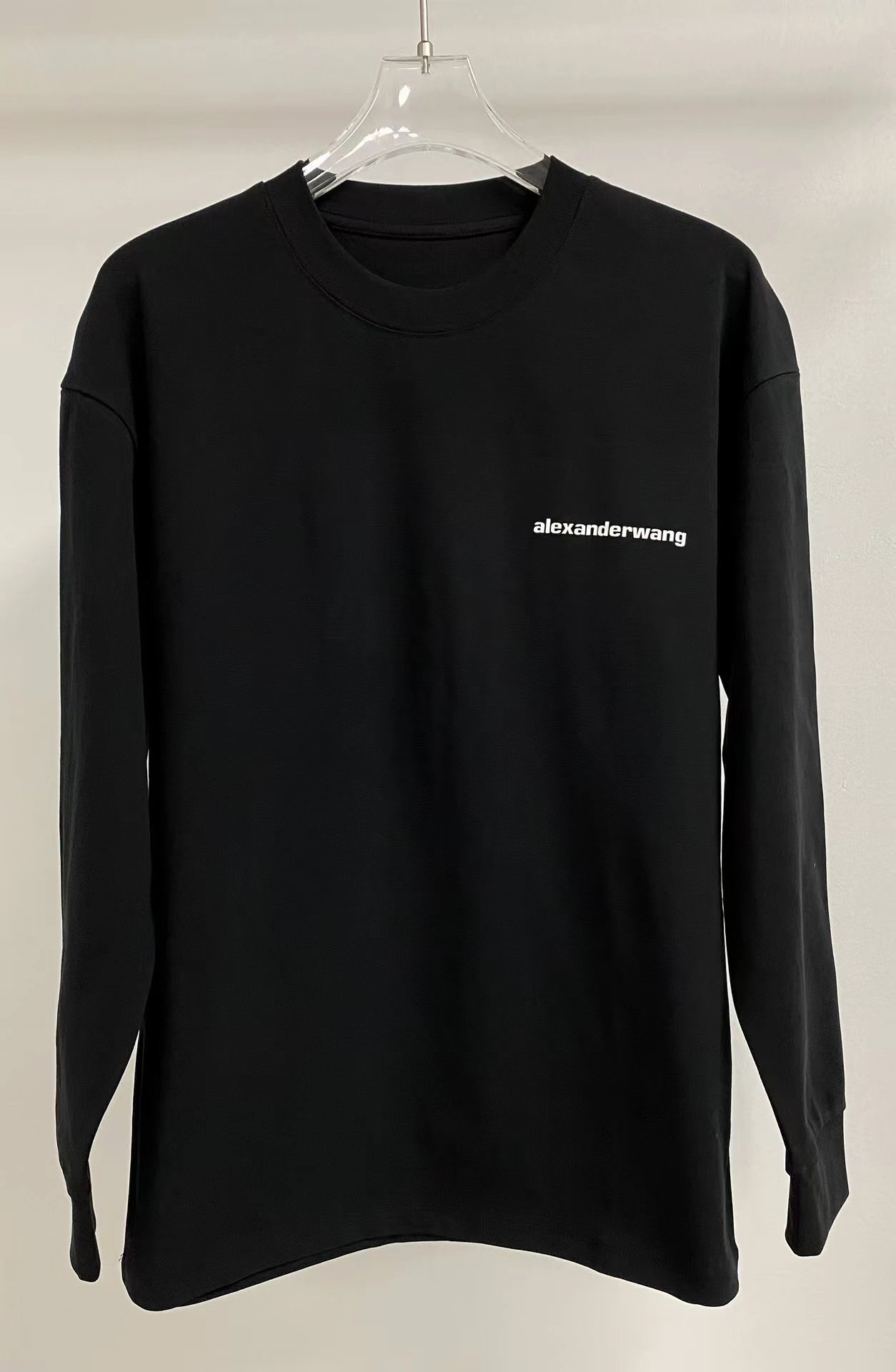 Alexander Wang Logo Long Sleeve T-Shirt Black - 30