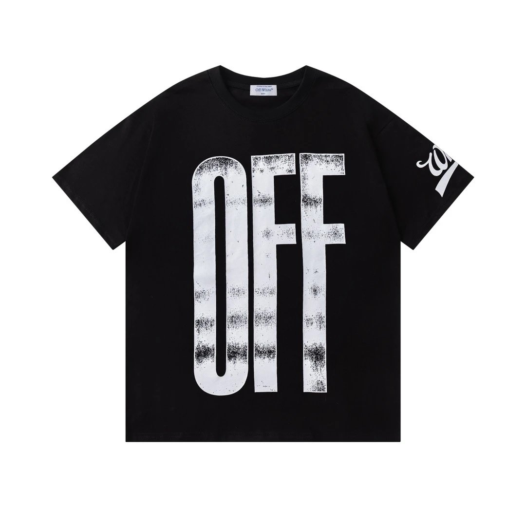 Off-White Floral Logo T-Shirt Black - 18