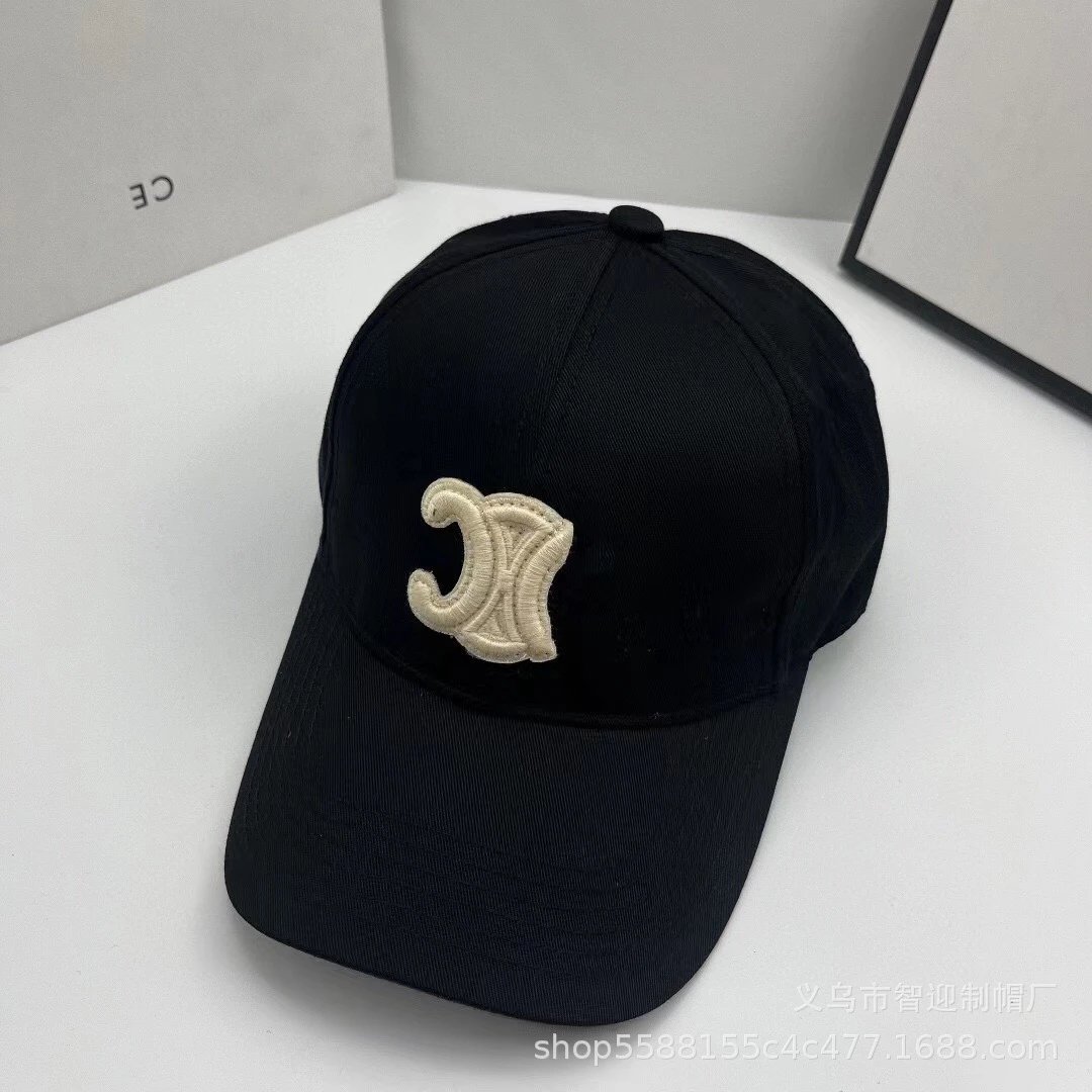 Design Brushstroke Logo Brown Baseball Cap - 4