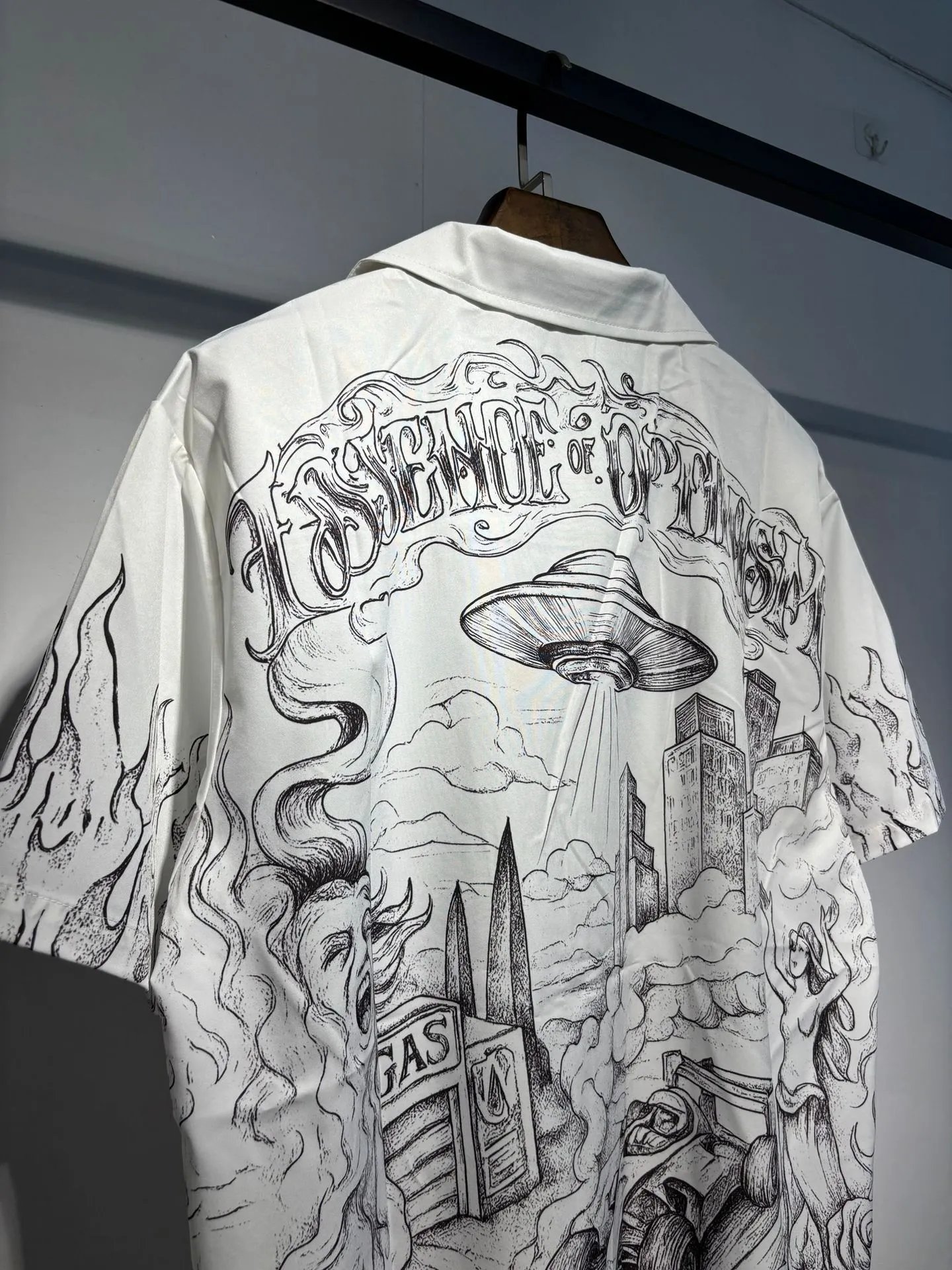 Casablanca Graphic Print Short-Sleeve Shirt Black - 16